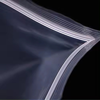 Stock refermable LDPE sac à fermeture éclair en plastique transparent poignée épaissie joint PE clair fermeture éclair sacs d'emballage pour sucettes