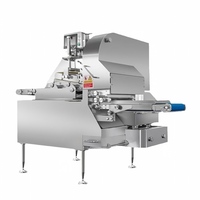 Machine à trancher la viande automatique, coupe-viande frais (bœuf, porc) en dés et en bandes pour la production de plats préparés