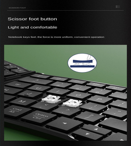 คีย์บอร์ดไร้สายแบบพับได้ตามหลักสรีรศาสตร์ ชาร์จผ่าน USB Type-C น้ำหนักเบา พกพาสะดวก รองรับการใช้งานหลายอุปกรณ์ - Product Image 5