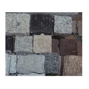 Tùy chỉnh kích thước và thiết kế tiếng anh màu đen màu xám màu be màu vàng đá <span class=keywords><strong>Granite</strong></span> đá 4 inch dày đá cuội pavers đường lái xe giá - Product Image 3