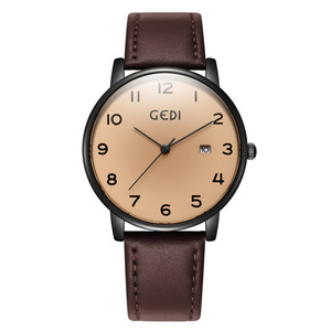 Relojes de Pareja Nuevos, Retro, Minimalistas, con Correa de Cuero, Estilo con Fecha, Reloj de Cuarzo de Alta Gama - Product Image 3