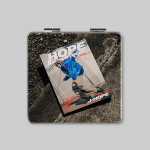 JIMIN MUSE Miroir de maquillage portable et pliable double face KPOP idole Bangtan Boys RM au bon endroit à la mauvaise personne Vente en gros - Product Image 6