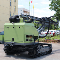 Foreuse DTH sur chenilles diesel 70 kW, pour trous de 90-140 mm, à pompe à engrenages haute efficacité et économie d'énergie, pour la construction et l'exploitation minière
