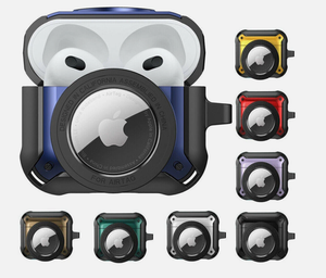 Étui antichoc robuste 2-en-1 avec support <span class=keywords><strong>AirTag</strong></span> intégré pour <span class=keywords><strong>Airpods</strong></span> <span class=keywords><strong>Pro</strong></span> 2 4e 2e génération - Product Image 1