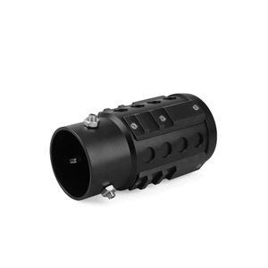 Tubo de escape de aleación de aluminio de 63 mm, negro, ajuste universal para motocicleta y coche - Product Image 3