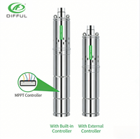 Pompe à eau solaire de surface de type QB 1HP de la marque Difful, système de pompe solaire pour l'agriculture
