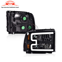 Nouveaux phares LED automobiles personnalisés 8512201000 F250 F350 F450 F550 pour Ford 2005-2007