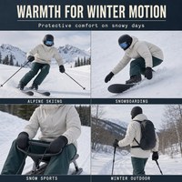 Gants de ski imperméables antidérapants unisexes avec logo personnalisé pour le snowboard, le cyclisme et les sports de plein air