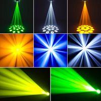 TSINYE DMX512 Moving Head DJ-Leuchten mit Sound aktivierung und Auto-Modus Perfekt für Partys Tanz darbietungen Event feiern