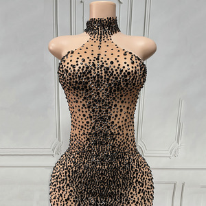 Novance Y4434 Produits en gros en vrac Robe de cocktail sexy sans manches pour femmes Tenues de club de luxe Photographie artistique - Product Image 2