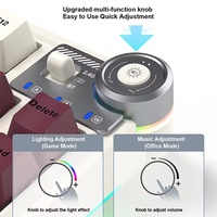 Claviers mécaniques de jeu sans fil Aula AU75 Tri-mode 2.4G/BT/Filaire Interchangeables à chaud avec rétroéclairage RVB Bouton multimédia Claviers 75 touches