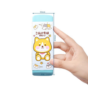 <span class=keywords><strong>M</strong></span> & G高品质9pc/套学生文具礼品新款卡通橡皮擦套装铅笔橡皮擦橡胶TPR材料动物袋图案 - Product Image 3