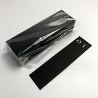 Tiras de prueba de perfume con diseño de forma personalizado al por mayor, bolsa de tarjeta de prueba de papel de probador absorbente de perfumería negra
