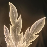 A00909-Luminous grande feuille fond feuille d'or route Guide lumière vive toile de fond décoration mariage scène décoration