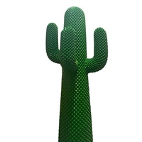 Sculpture de cactus minimaliste - Décoration extérieure contemporaine en fibre de verre/résine époxy peinte à la main pour la maison et le bureau