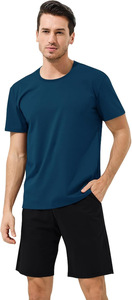 Set Pigiama da <span class=keywords><strong>Uomo</strong></span> in Modal Ecologico, Maglietta a Maniche Corte e Pantaloncini, Comodo e Resistente - Product Image 5