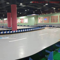 Barrières de piste de Kart de course, système de barrières de protection en plastique pour les pistes de course