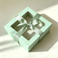 Boîte en carton vide pour chocolats, bonbons et desserts, avec fenêtre, pour truffes au chocolat, vente en gros