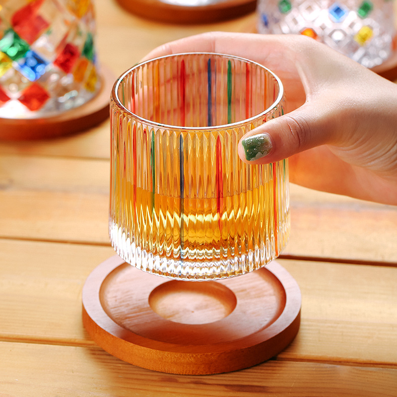 Hand Painted Hot Selling Fashion Model Whiskey Glass Cup For Drinking OEM Welcome Whiskey Cup