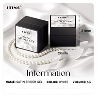 Jting First Drop Vernis Gel Satin Spider Blanc Super Résistant Effet Soie Texture Filamentaire Vernis à Ongles Gel Sans TPO/HEMA OEM