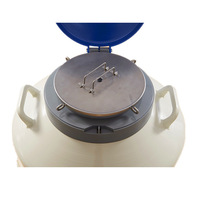 Nouvelle cuve cylindrique en alliage d'aluminium sablée de grand diamètre 2L/3L/6L/10L/15L/20L/30L/50L pour azote liquide
