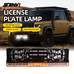 SANVI 72W Matrix LED <b>Spotlight</b> License Plate Holder Bar High Low Beam Integrated Auxiliary Driving Lamp for Car Bar Modification - Product Image 3
