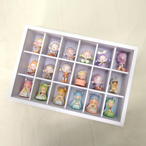 18-lưới MDF khung gỗ hiển thị Kệ thủ công lưu trữ sáng tạo tổ chức với con số nhỏ và hộp bóng thu nhỏ - Product Image 3