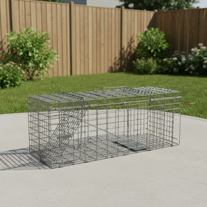 Jaula Trampa Profesional <span class=keywords><strong>para</strong></span> Animales Vivos, Humana, <span class=keywords><strong>para</strong></span> Capturar Zorros, Ratas, Gatos, Conejos y Ardillas - Product Image 2