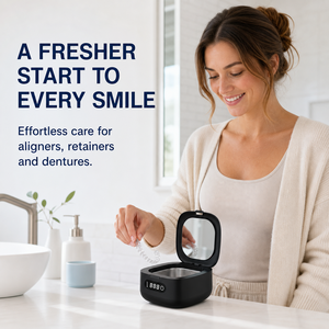 Nettoyeur ultrasonique 52 kHz USB pour appareils dentaires, mini boîte de lavage pour protège-dents, pour la maison et les voyages - Product Image 5