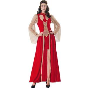 Robe de princesse médiévale et de la Renaissance pour femme adulte, costume d'Halloween pour personnage de série TV et de film avec impression numérique - Product Image 4