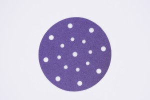 5 polegadas roxo cerâmica gancho e laço lixar disco Velcro disco lixa disco para polimento moagem - Product Image 4