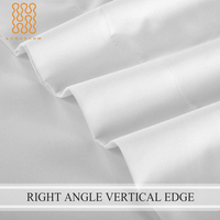 Draps d'Hôtel Blancs en Microfibre 100% Polyester 120g Vente Chaude USA – Drap Plat et Drap Housse pour Hôtels