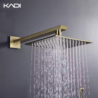 Ensemble de douche de salle de bain à poignée unique en or brossé moderne douche de pluie portable de haute précision appartement hôpital appartement hôpital