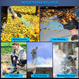 Trọng lượng nhẹ không dây điện lá Blower Mini Lawn Sweeper DIY Vườn chăm sóc xe khô tuyết loại bỏ công nghiệp pin <span class=keywords><strong>160mph</strong></span> - Product Image 3