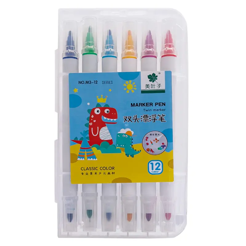 Magische Water Schilderij Pen 12 Kleuren Drijvende Marker Pennen Doodle Tekening Pennen Set Wissen Whiteboard Marker Verjaardagscadeautjes Kids