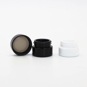 5ml glass cosmetic eye cream small jar black white ceramic container packaging with bakelite lid