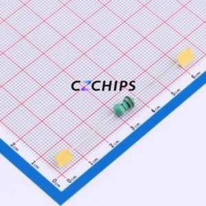 Inductor de Anillo de Color XRAL0510-100K / Componente de Orificio Pasante (THT), D5xL10.5mm 10uH 10% 750mA 450mOhm - Product Image 1