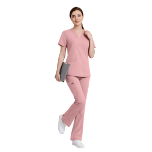 Pantalones Deportivos Flare Scrubs, Ropa para <span class=keywords><strong>Gimnasio</strong></span>, Tela Elástica de Alta Calidad para Entrenamiento, Fitness, Ropa Activa para Damas 42332 - Product Image 1