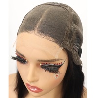 Perruque Bob droite noire naturelle FH 4x4 en cheveux humains, 10-16 pouces, perruques en cheveux brésiliens