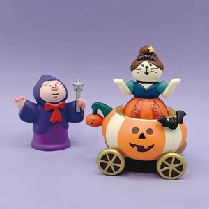 Qingheng Nhật Bản 2022 Halloween bí ngô Vua thu nhỏ chơi Quà tặng trang trí nhựa đính - Product Image 3