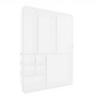 Support d'affichage mural en forme de U, moderne, en plastique poli de 3 mm d'épaisseur, personnalisé, facile à assembler, 1 étagère, léger, 1 kg