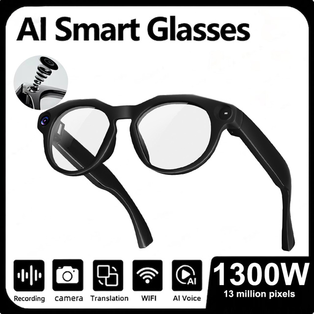 Cy02 1300w Smart Sunglasses Camera Video Anti-shake Shooting Foldable BT Calling AI Translation ChatGPT Wearable Glasses