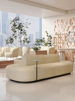 Canapé en tissu moderne français pour salon, ensemble de canapés double face, banquette pour salon de beauté, immeuble commercial, café, ou espace lounge