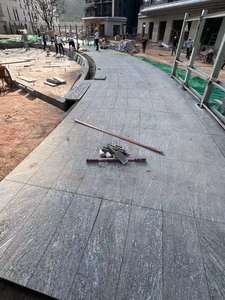 Sương Mù màu xám tĩnh mạch đá Granite lát đối phó bước t20mm t30mm tùy chỉnh cảnh quan tự nhiên <span class=keywords><strong>grey</strong></span> Grain Granite Patio Lát lát gạch lát - Product Image 2