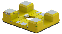 Robot AGV à guidage automatique certifié ISO Chine, capacité 5 tonnes, avec fonction de basculement, réglage multi-angle et fonction télescopique