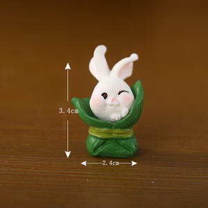 Miniature de <span class=keywords><strong>lapin</strong></span> paradis, ornements de micro-paysage, <span class=keywords><strong>lapin</strong></span> de dessin animé mignon, <span class=keywords><strong>lapin</strong></span> carotte, maison de <span class=keywords><strong>lapin</strong></span>, accessoires de jardinage en résine. - Product Image 3