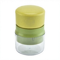 Accesorios de Cocina de Plástico Manuales Inteligentes, Picador de Ajo, Rebanador de Verduras, Mini Prensa de Ajo, Picador de Cebolla