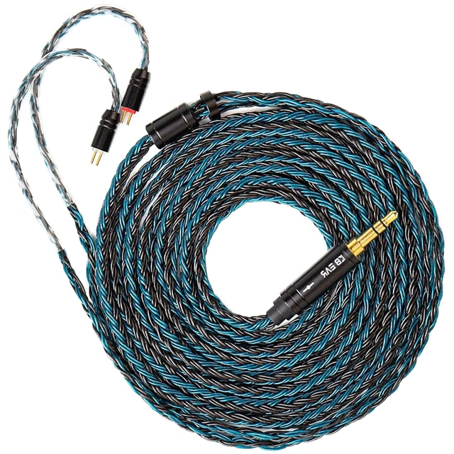 KBEAR ST12 HiFi Upgrade 14-Core Silver-Plated Copper IEM Cable 0.78mm 2PIN TFZ QDC Pins PVC for KZ EDX BLON IE300 IE600
