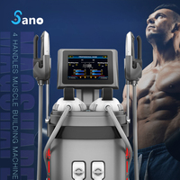 Vente en gros ems 4 poignées machine à sculpter ems rf 7 tesla bodi sculpter le corps amincissant façonner la machine de construction musculaire