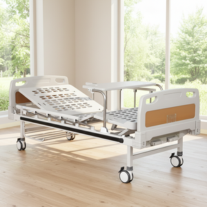2-Handige Handmatige Verpleegbed ISO-gecertificeerd Staal ABS Medische Apparatuur met Verstelbare Functies Ziekenhuisbed - Product Image 6